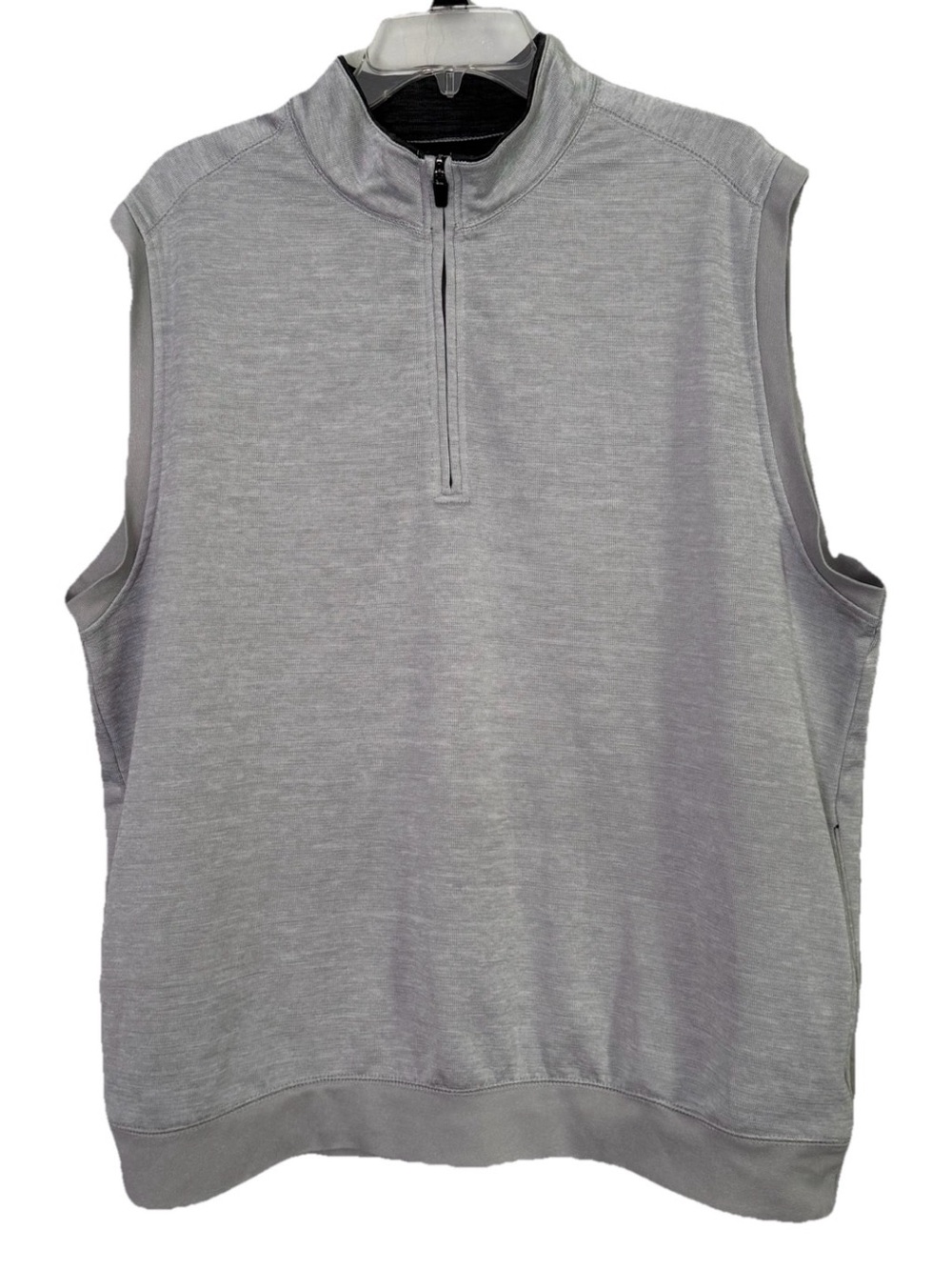 PGA Tour Pullover Vest Mens XL Quarter Zip Golf Sleeveless Pocket Performance
